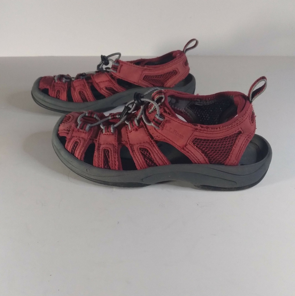 L.L. Beam women fisherman Sandals rose color size 7